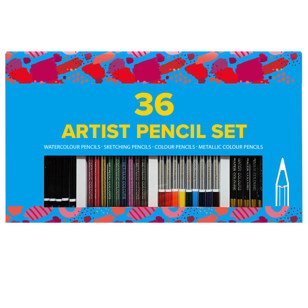 36pcs Complete Artist Pencil set